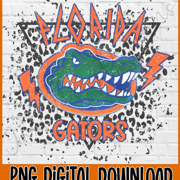 Florida Gators Football PNG- Gator Design- Instant Download- Sublimation Design- Football PNG