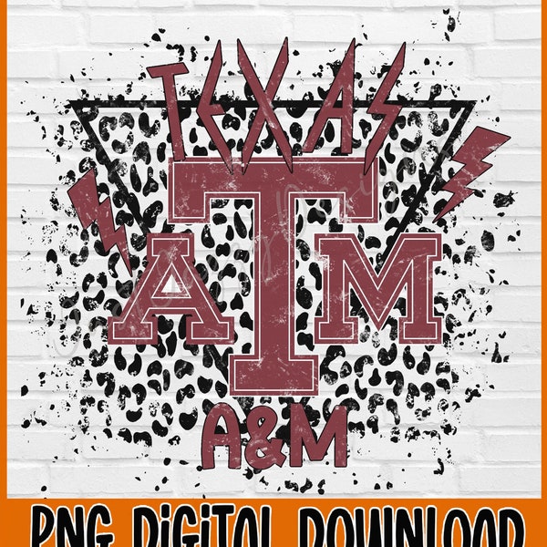 Texas A&M PNG| Football PNG| Game Day Design| Sublimation| Instant Download
