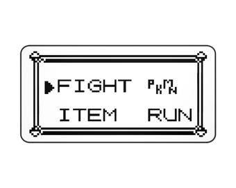 Pokemon Battle Menu Desk Mat | Retro Gaming Mouse Pad