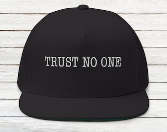 Trust No One Embroidered Hat – X-Files Conspiracy Cotton Cap