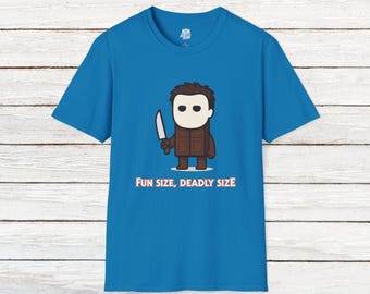 Fun Size Myers Tee | Funny Michael Myers Parody Shirt | Halloween Candy Bar Slasher T-Shirt