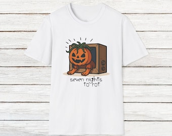 Seven Nights of Rot Tee | Funny Horror Pumpkin Halloween T-Shirt