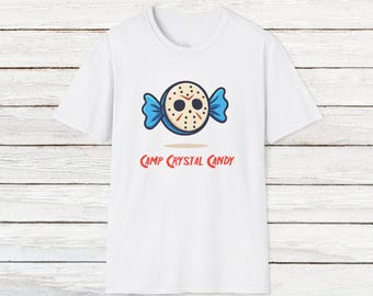 Camp Crystal Candy Tee | Funny Horror Hockey Mask T-Shirt