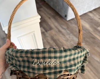 Custom Handmade Easter Basket and Liner