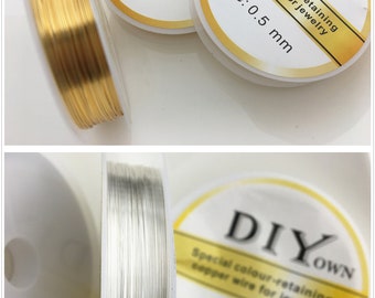 Black Jewelry Making Wire 15M Black Wire Black Craft Wire UK Seller Craft Supplies Wire Coil 0.5mm Jewelry Supplies Black Copper Wire