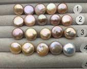5pcs AAA 12-13mm Pink Purple Rainbow Coin Pearls,very good,high luster- petite Pearl- Pearl Jewelry,COIN12-3A-3-3