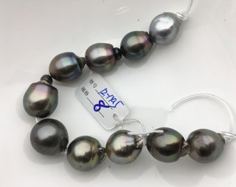 10pcs 12-1412-15mm 2.2mm large hole Misc Color Drop tahitian pearl necklace,TH12-2A-13-14