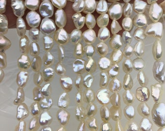 AAA 7-8mm white ivory keshi Freshwater Pearl,DIY Loose Freshwater Pearl,wholesale price,china wholesale pearl,ZS-200-10