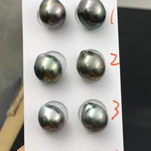 10 Perles Culture Eau Douce Irisé Noir - Diamètre 6-8mm - Réf. 8741140026919 - Neuf