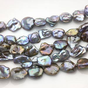 AA+ 14-17mm Gray Bronze keshi Freshwater Pearl,DIY Loose Freshwater Pearl,ZS-200-50