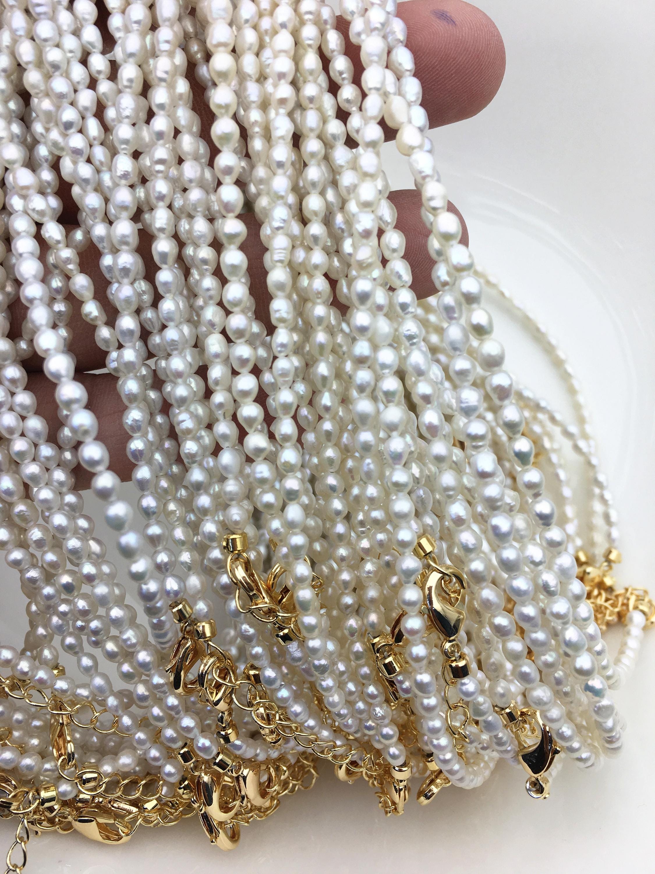 Collana Di Perle D'acqua Dolce Mereia Illusion - Foto 9