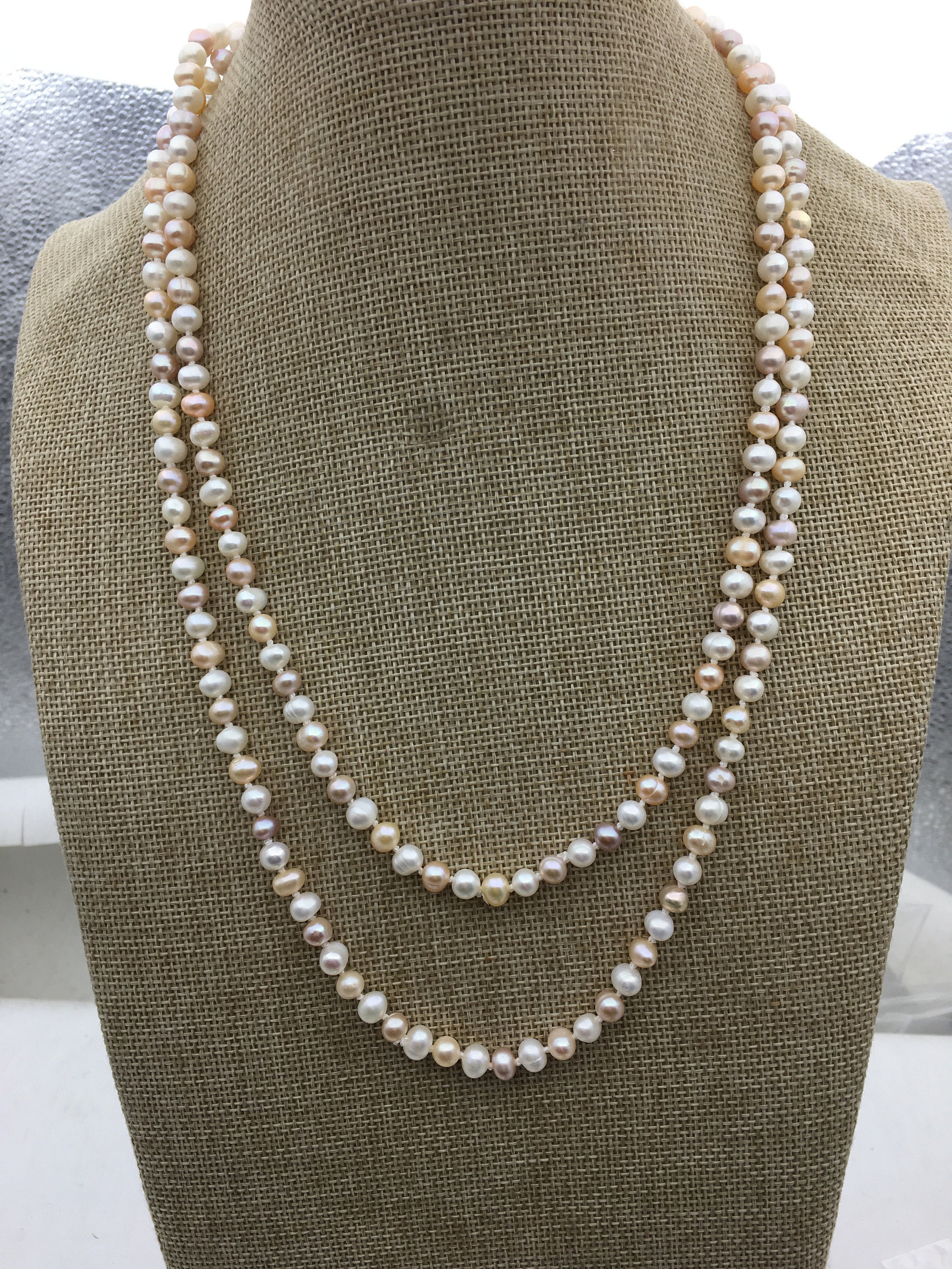 AFFECT Pearl Necklace（6mm） Men's 6mm Shell Pearl Necklace 