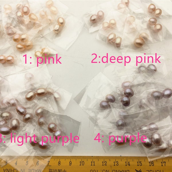 AAA 9-10mm White/Pink/Purple rice freshwater pearls pairs,tear drop pearl earrings,dangle pearl earrings,LR9-3A-2