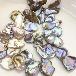 28pcs AA+ 15-20mm Gray Bronze keshi Freshwater Pearl,DIY Loose Freshwater Pearl,ZS-200-90