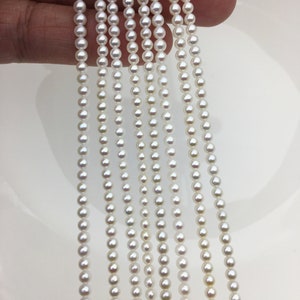 AAA+ 3-3.5mm white round freshwater pearls,white round pearl,pearl wholesale,RP3-3A-3