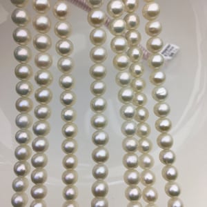 AAA 6.5-7mm white round freshwater pearls,chinese white freshwater pearl,RP6-3A-9