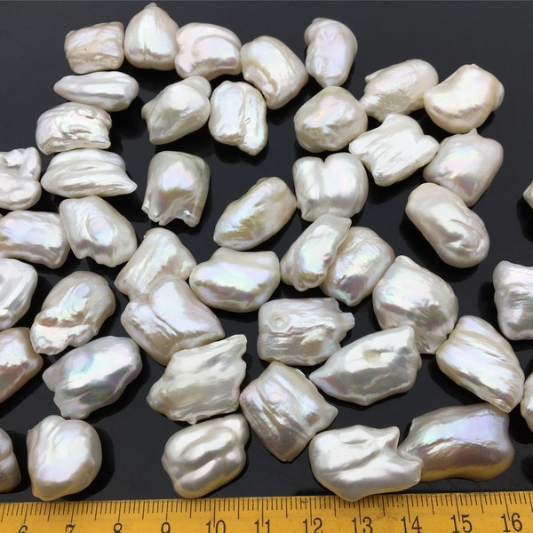 4pcs AA+ 14-17x19-22mm White  Big HUGE Focal finest genuine Pearl,big pearl,genuine freshwater pearl,ZS-22-34