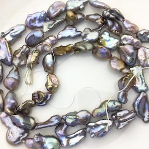 2 strands AA+ 9-12mm Gray Bronze keshi Freshwater Pearl,DIY Loose Freshwater Pearl,ZS-200-79