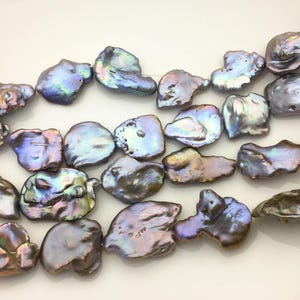 AA+ 16-20mm Gray Bronze keshi Freshwater Pearl,DIY Loose Freshwater Pearl,ZS-200-9