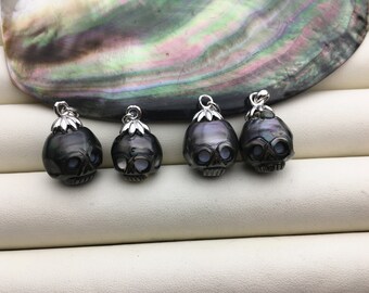 ONEFINITY Orecchini Pendenti A Teschio E Rosa – Argento 925, Stile Gotico, Regalo Per Donne E Ragazze