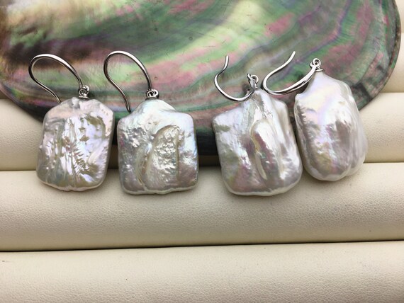 3 Paia Orecchini A Perno In Argento Con Perle Akoya Naturali Bianco Rosa Nero 11-12 Mm AAA