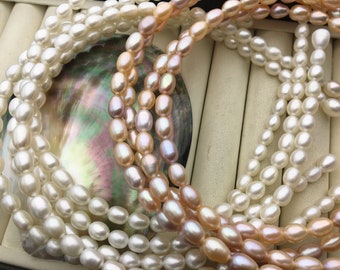 AAA White/Misc Color Pearl hoofdband, Bruids hoofdband, Bruids hoofddeksel, Bruiloft haar tiara, parel Haarring, zoetwaterparels, B8-023