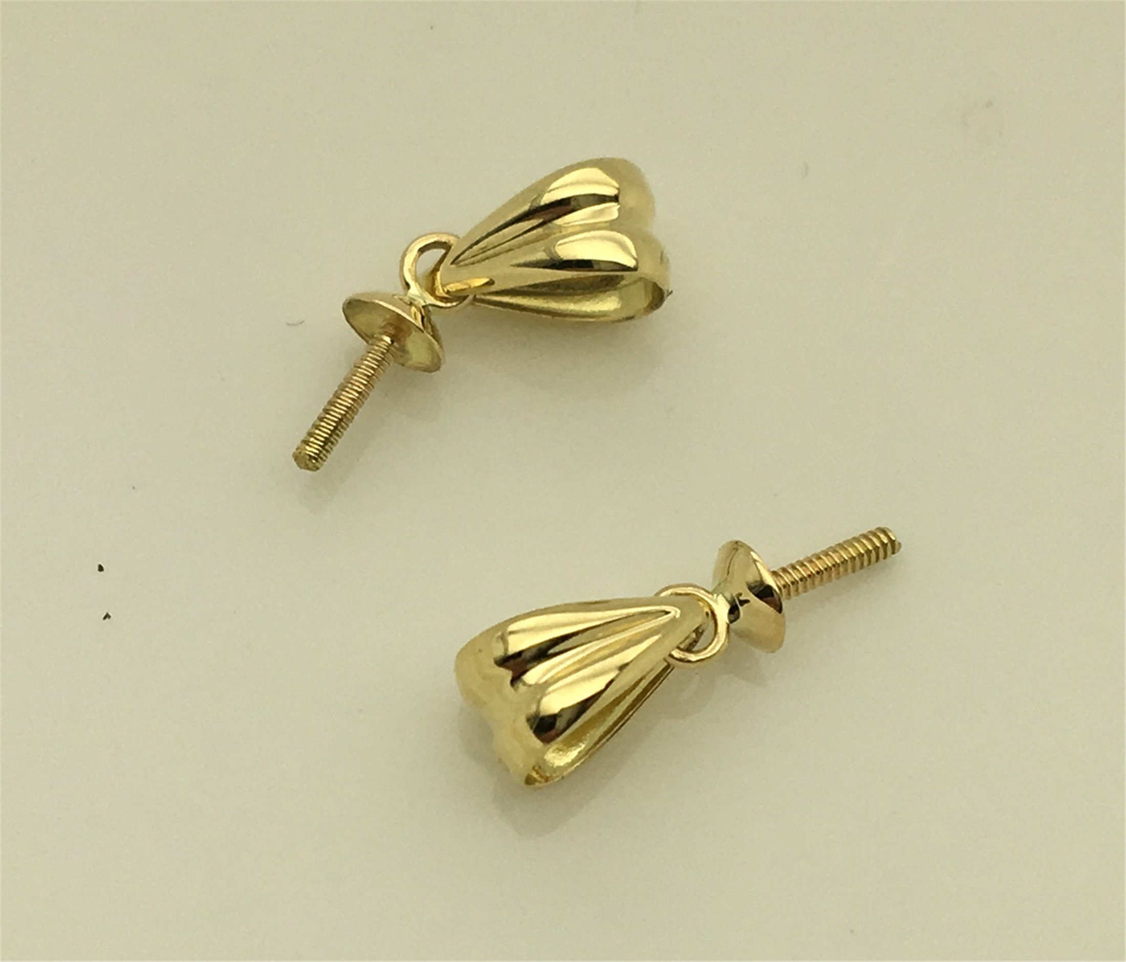 High Quality 18k yellow gold pendant hook for Etsy