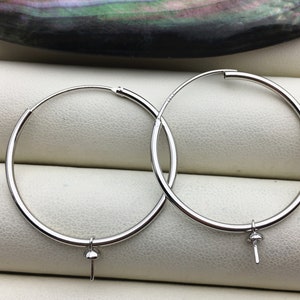1 pc 1.2'' 925 sterling silver ear hook with loop,hooks findings , DIY earrings jewelry,ASL-ER-023