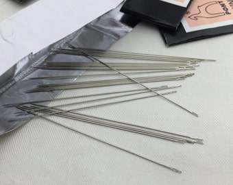 Pearl Needles, maat 10, maat 11, maat 12, 10 Kralen (50mm), 25 per verpakking, Pony Naalden, A-OTH-019