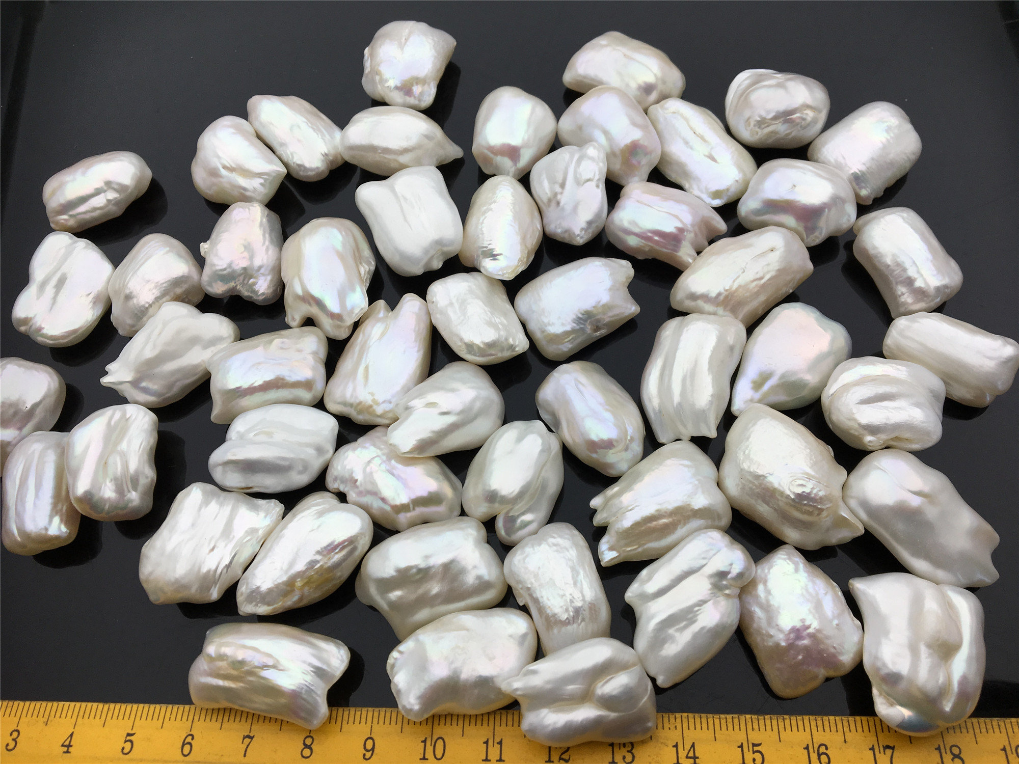WHOLESALE 1214mm Size Natural Real Pearls Loose Freshwater Irregular