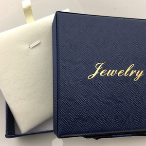 Deep Blue Pearl Jewelry Gift Box,for necklace, gift wrapping,present,gift wrap,ribbon, Bridal party gift box,Bridesmaid boxes,AGB-003