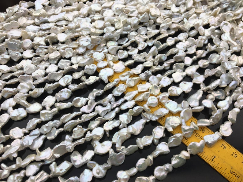AAA 10-11mm Long White keshi Freshwater Pearl,DIY Loose Freshwater Pearl,wholesale price,Full Strand,ZS-200-20