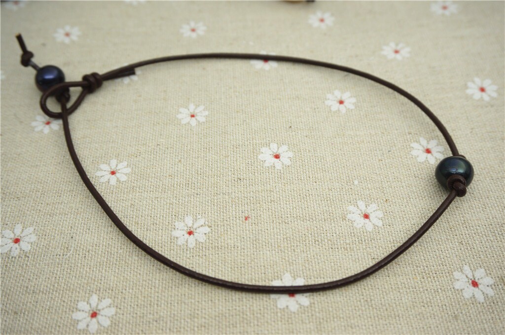 Collana Girocollo Perle Miluna Colore Nera Chiusura In Oro Bianco 750