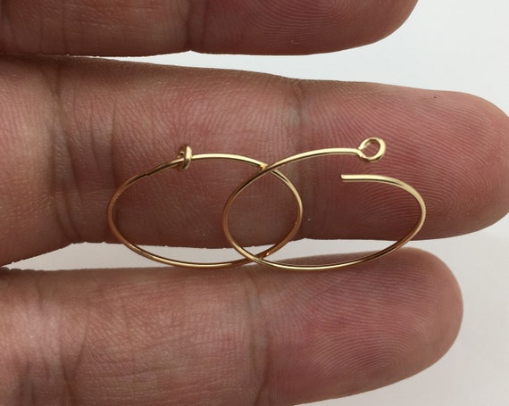 Lot De 20 Crochets De Boucles D'oreilles Français En Or Avec