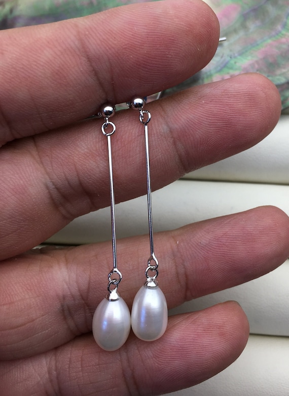 Boucles D'oreilles Perles D'eau Douce - Argent 925 - Cadeaux Femmes - Modèle élégant