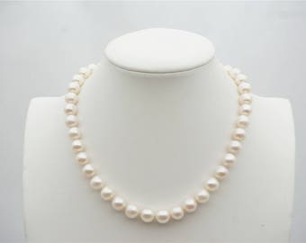 50''10MM White round Freshwater Pearl Necklace 50''10MM White round Freshwater Pearl Necklace