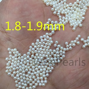 AAA 1.8-2mm white seed near round freshwater pearls,no hole,Select Quantity,tiny pearl supply,GOOD QUALITY,RP1-3A-3