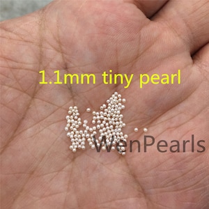 AAA 1.1mm white near round freshwater seed pearls,no hole,Cultured pearl,diy pearl beads,Happiness,birthday,RP1-3A-6