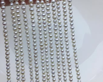 AA+ 3-3.5mm white potato seed pearls,small pearl,Valentine's Day gift,for pearl necklace,for pearl bracelet,CR3-T2