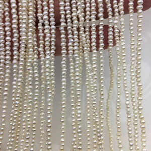 AA+ 2.5-3mm white potato seed freshwater pearls,Valentine's Day gift,for pearl necklace,loose freshwater pearl,CR2-2A-3