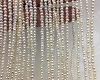 AA+ 2.5-3mm white potato seed freshwater pearls,Valentine's Day gift,for pearl necklace,loose freshwater pearl,CR2-2A-3