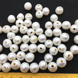 20pcs AA+ 10.5-11mm white button Round freshwater pearls,2.2mm large hole, Rondelle pearl Beads,loose freshwater pearl,SM10-2A-9