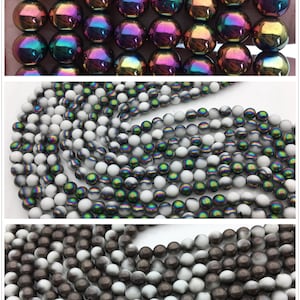 Golden/Green/Black 8mm Round Beads 15&quot; Full Strand Wholesale Gemstones,G13-OTH-14