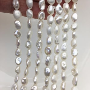 AA+ 7-8mm white Keshi Freshwater Pearls,keshi pearl strands,ZS-200-45