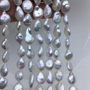 AAA 10-11mm White Drop Coin freshwater pearls,diy bead,flat round pearl bead,COIN12-2A-2-6