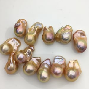 12 Stück AAA 12-16mm barock Natürliche Regenbogenfarbe Flammenkugel Perlen - kein Loch, FL15-T4-78