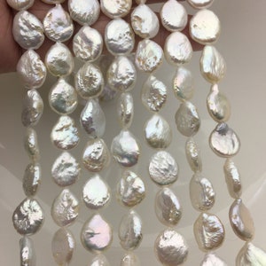 AA 11-12.5mm White Drop Coin freshwater pearls,COIN12-2A-2-21