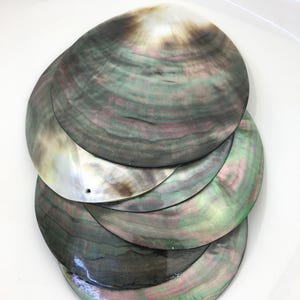 2pcs AAA good quality 8cm blacklip mother of pearl shell natural cut,ASH-007