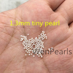 AAA 1.3-1.4mm  white seed round freshwater pearls,small size white freshwater round loose pearl wholesale,tiny pearl supply,RP1-3A-2