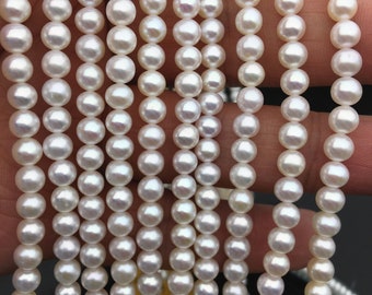 6-7mm White Potato Freshwater Pearl Strands,15.5 inch PLF8245 about 65 beads,0.6mm hole